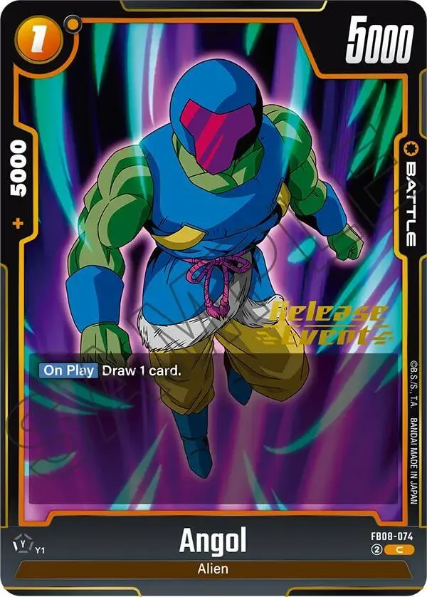 Angol — Saiyan's Pride Release Event Cards — Dragon Ball Super: Fusion World