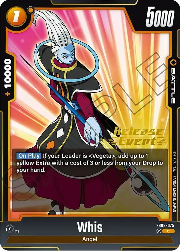 Whis — Saiyan's Pride Release Event Cards — Dragon Ball Super: Fusion World