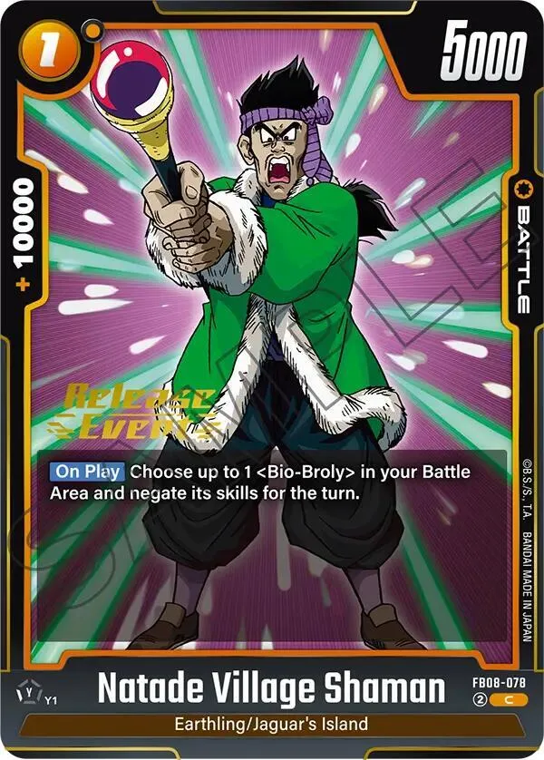 Natade Village Shaman — Saiyan's Pride Release Event Cards — Dragon Ball Super: Fusion World