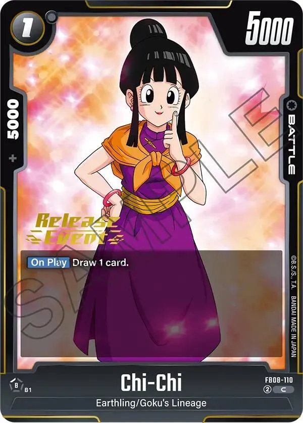 Chi-Chi — Saiyan's Pride Release Event Cards — Dragon Ball Super: Fusion World