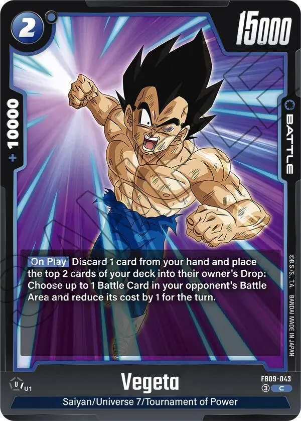 Vegeta - FB09-043 — Dual Evolution — Dragon Ball Super: Fusion World