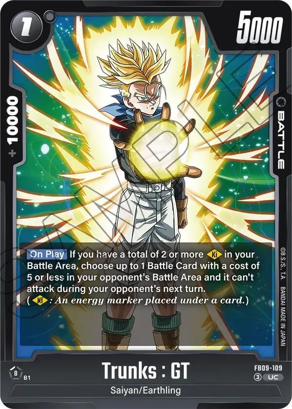 Trunks : GT - FB09-109 — Dual Evolution — Dragon Ball Super: Fusion World