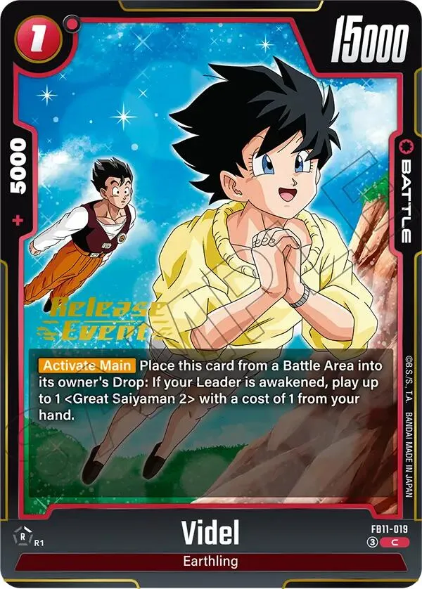 Videl — Brightness of Hope Release Event Cards — Dragon Ball Super: Fusion World