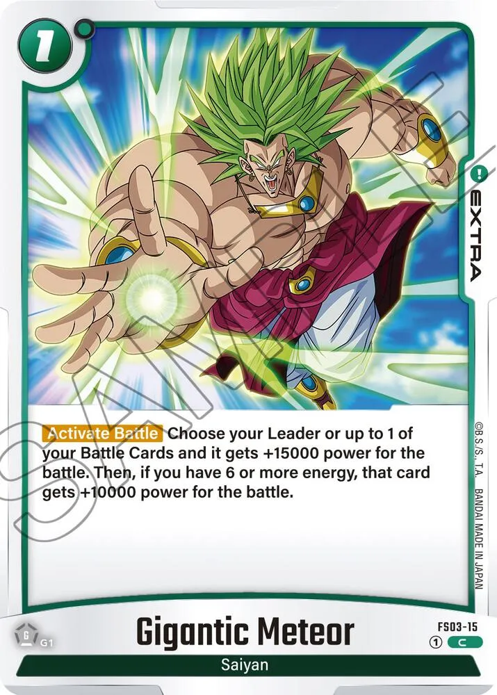 Gigantic Meteor — Starter Deck 3: Broly — Dragon Ball Super: Fusion World