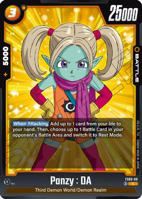 Panzy : DA — Starter Deck 8: Vegeta (Mini) Super Saiyan 3 — Dragon Ball Super: Fusion World