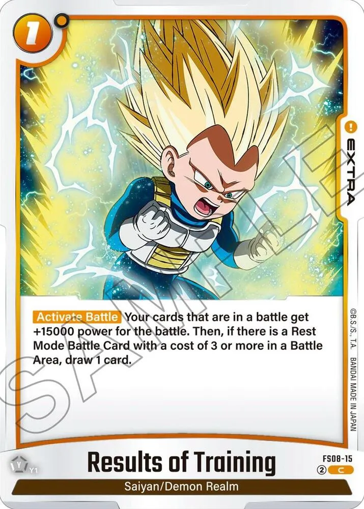 Results of Training — Starter Deck 8: Vegeta (Mini) Super Saiyan 3 — Dragon Ball Super: Fusion World