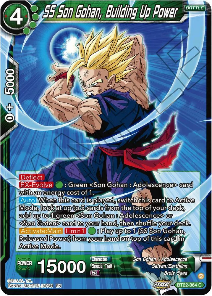 SS Son Gohan, Building Up Power — Critical Blow — Dragon Ball Super: Masters