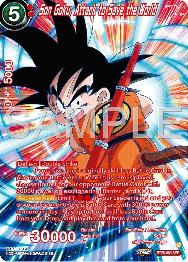 Son Goku, Attack to Save the World (SPR) — Legend of the Dragon Balls — Dragon Ball Super: Masters