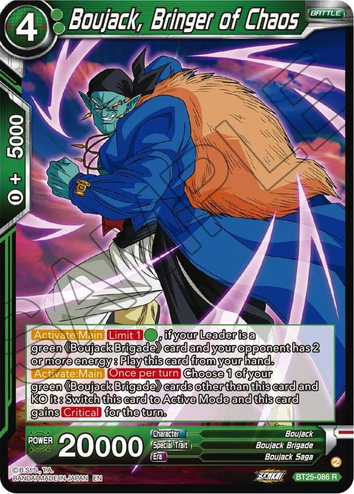 Boujack, Bringer of Chaos — Legend of the Dragon Balls — Dragon Ball Super: Masters