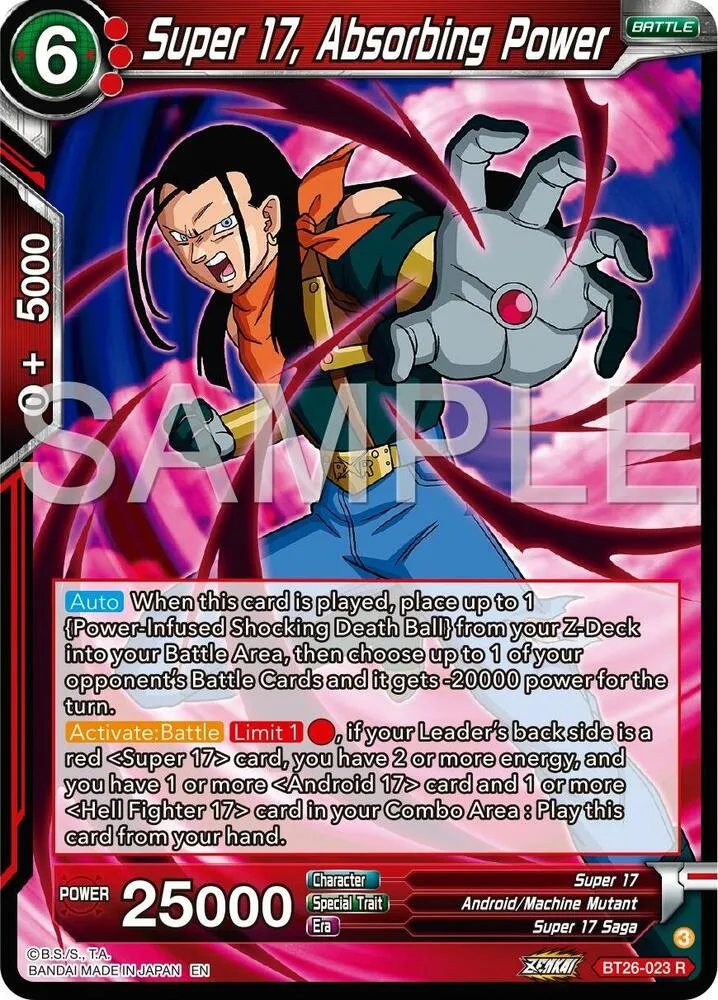 Super 17, Absorbing Power — Ultimate Advent — Dragon Ball Super: Masters
