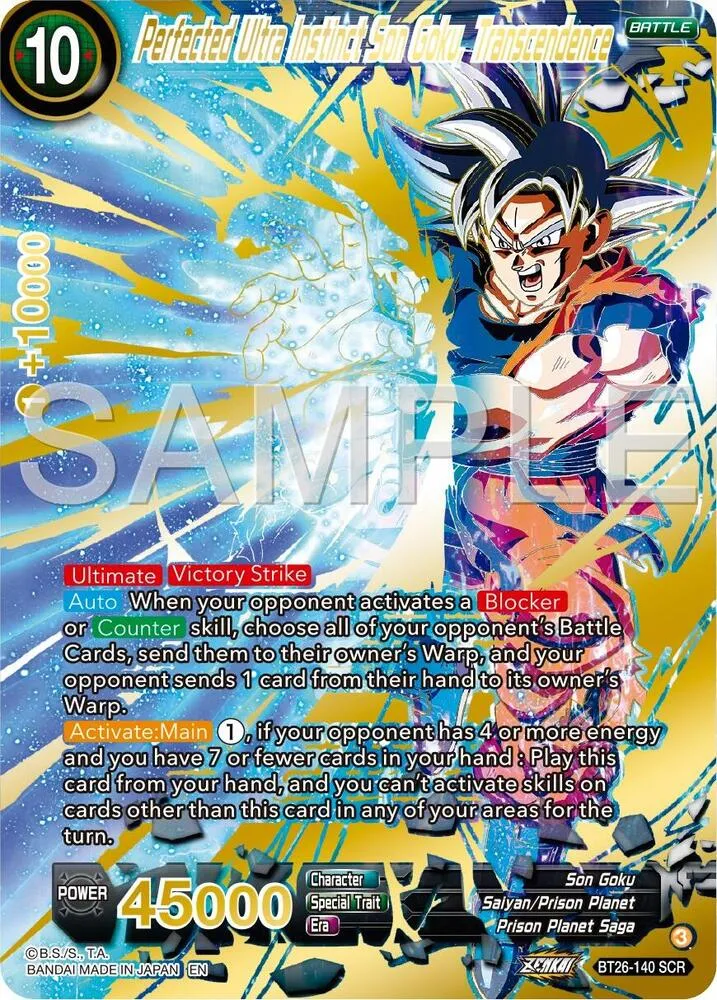 Perfected Ultra Instinct Son Goku, Transcendence — Ultimate Advent — Dragon Ball Super: Masters