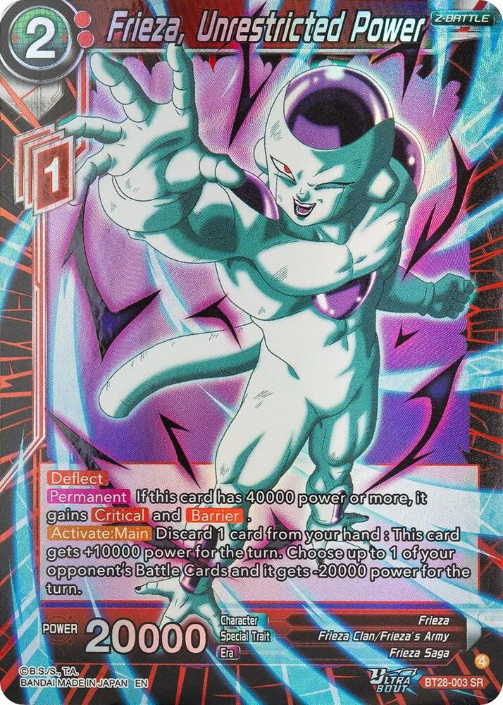 Frieza, Unrestricted Power — Prismatic Clash — Dragon Ball Super: Masters