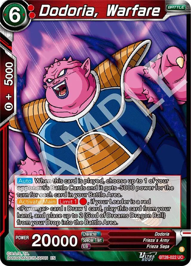 Dodoria, Warfare — Prismatic Clash — Dragon Ball Super: Masters