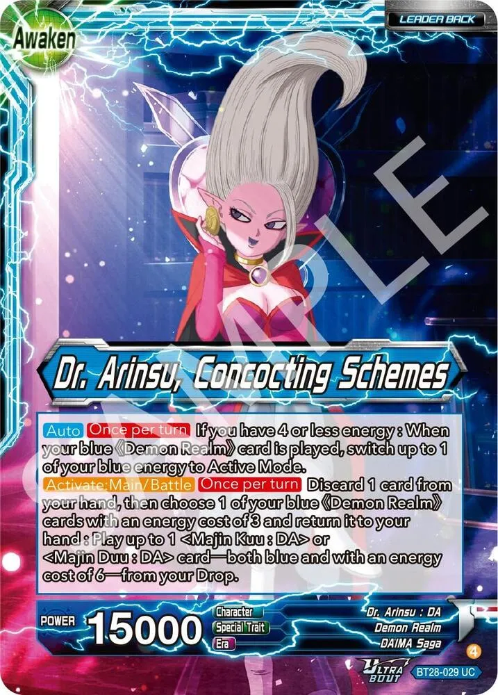 Dr. Arinsu // Dr. Arinsu, Concocting Schemes — Prismatic Clash — Dragon Ball Super: Masters