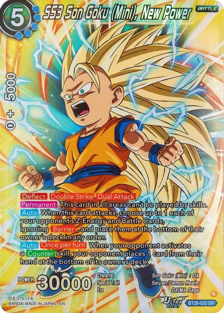 SS3 Son Goku (Mini), New Power — Prismatic Clash — Dragon Ball Super: Masters