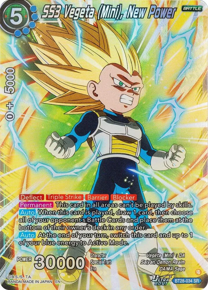 SS3 Vegeta (Mini), New Power — Prismatic Clash — Dragon Ball Super: Masters