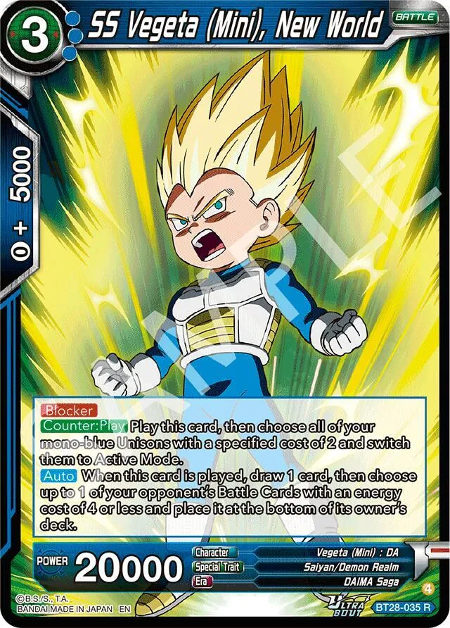 SS Vegeta (Mini), New World — Prismatic Clash — Dragon Ball Super: Masters