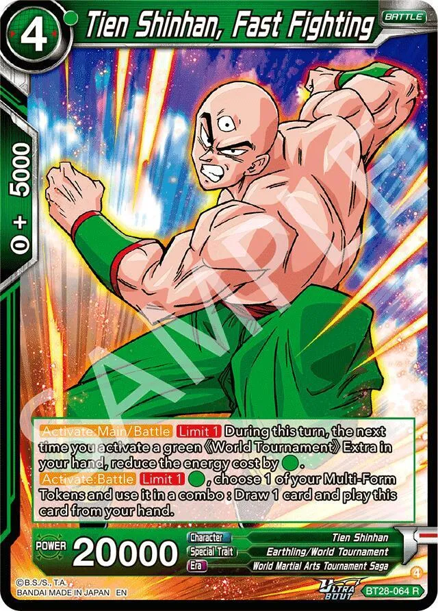 Tien Shinhan, Fast Fighting — Prismatic Clash — Dragon Ball Super: Masters