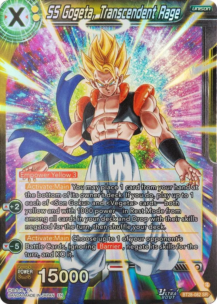 SS Gogeta, Transcendent Rage — Prismatic Clash — Dragon Ball Super: Masters