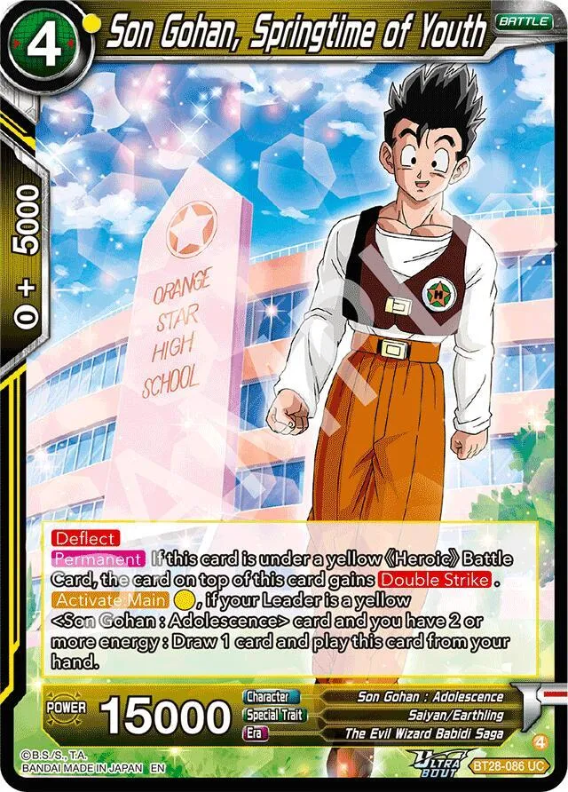 Son Gohan, Springtime of Youth — Prismatic Clash — Dragon Ball Super: Masters