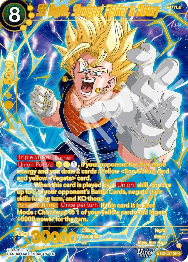 SS Vegito, Strongest Fighter in History (SPR) — Prismatic Clash — Dragon Ball Super: Masters