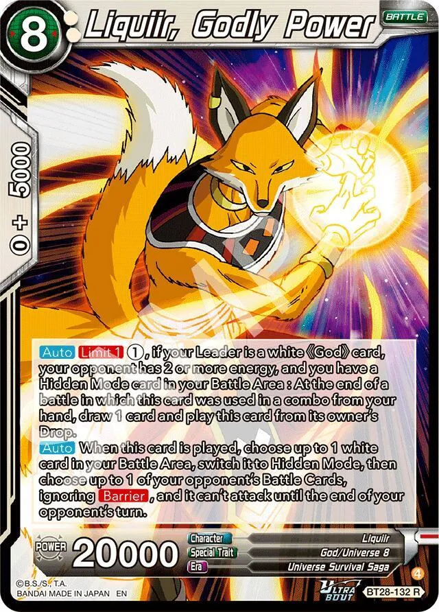 Liquiir, Godly Power — Prismatic Clash — Dragon Ball Super: Masters