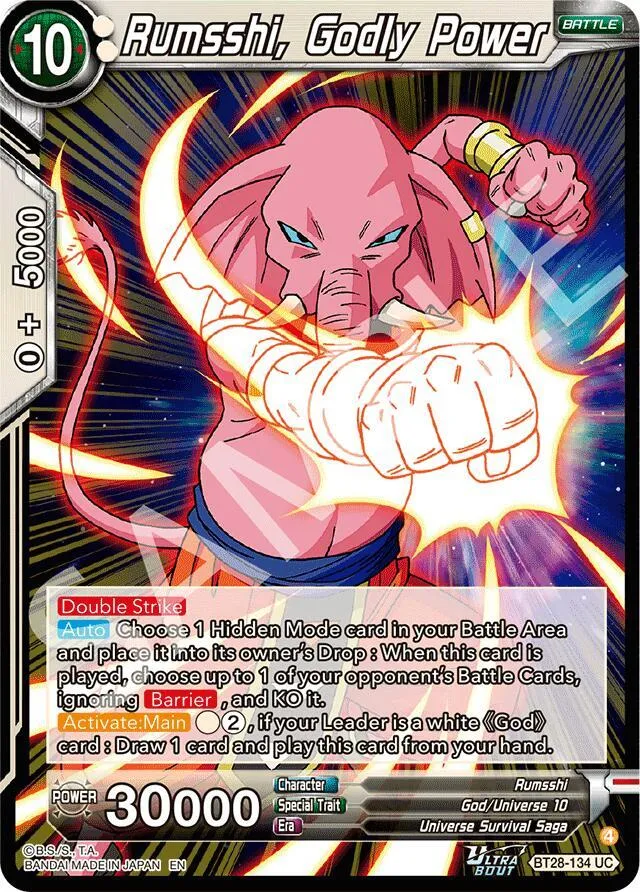Rumsshi, Godly Power — Prismatic Clash — Dragon Ball Super: Masters
