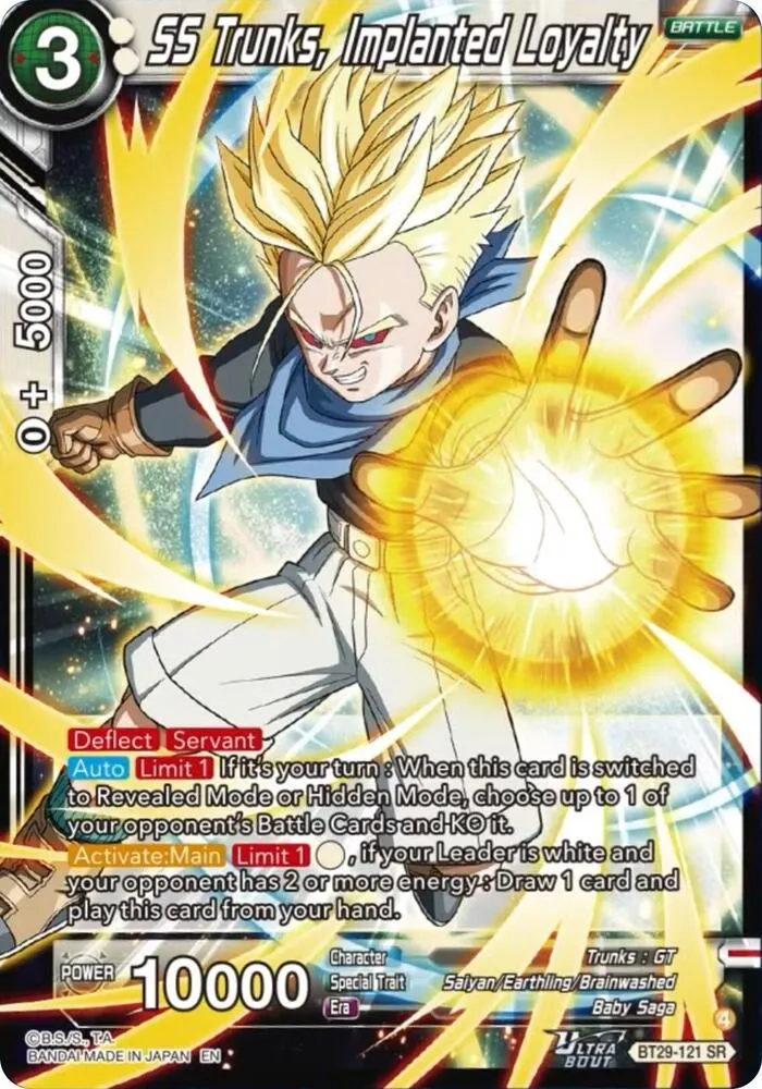 SS Trunks, Implanted Loyalty — Fearsome Rivals — Dragon Ball Super: Masters