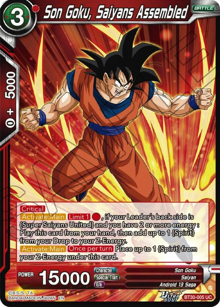 Son Goku, Saiyans Assembled — Three Glorious Fighters — Dragon Ball Super: Masters