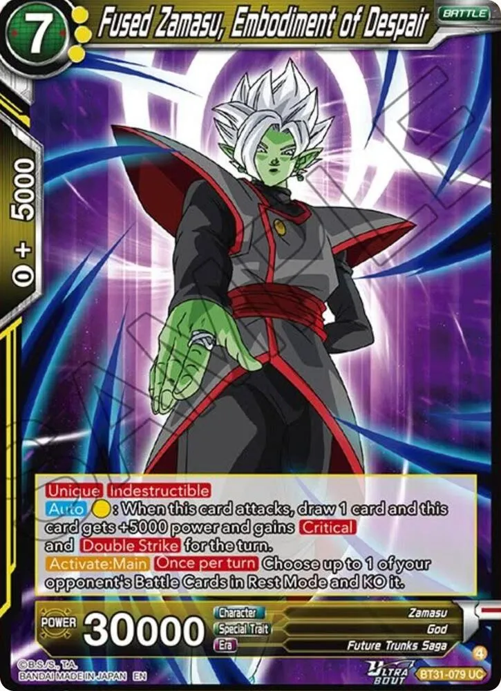 Fused Zamasu, Embodiment of Despair — Impact Beyond Dimensions — Dragon Ball Super: Masters