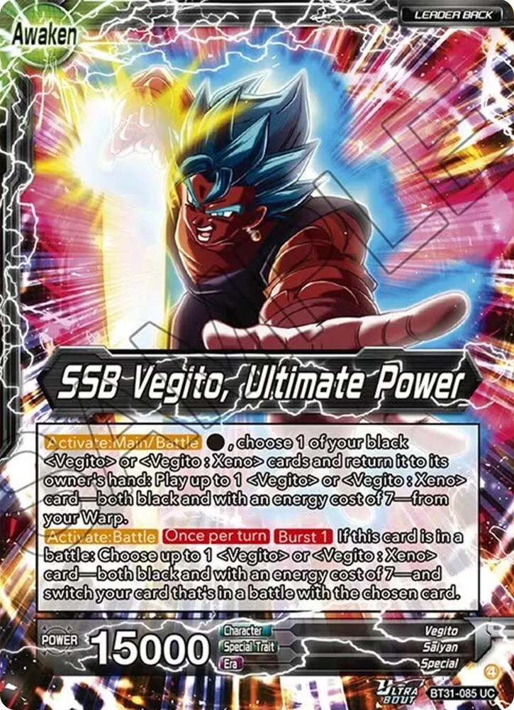 Vegito // SSB Vegito, Ultimate Power — Impact Beyond Dimensions — Dragon Ball Super: Masters