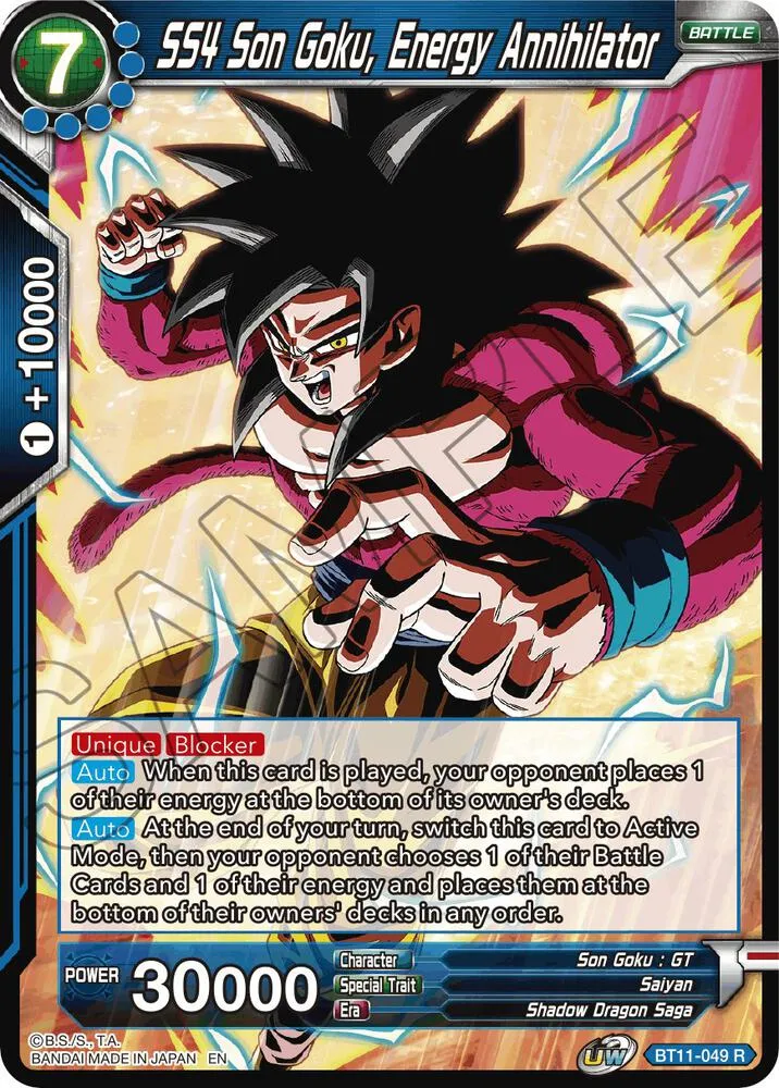 SS4 Son Goku, Energy Annihilator — Vermilion Bloodline — Dragon Ball Super: Masters