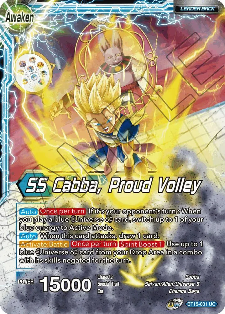 Cabba // SS Cabba, Proud Volley — Saiyan Showdown — Dragon Ball Super: Masters