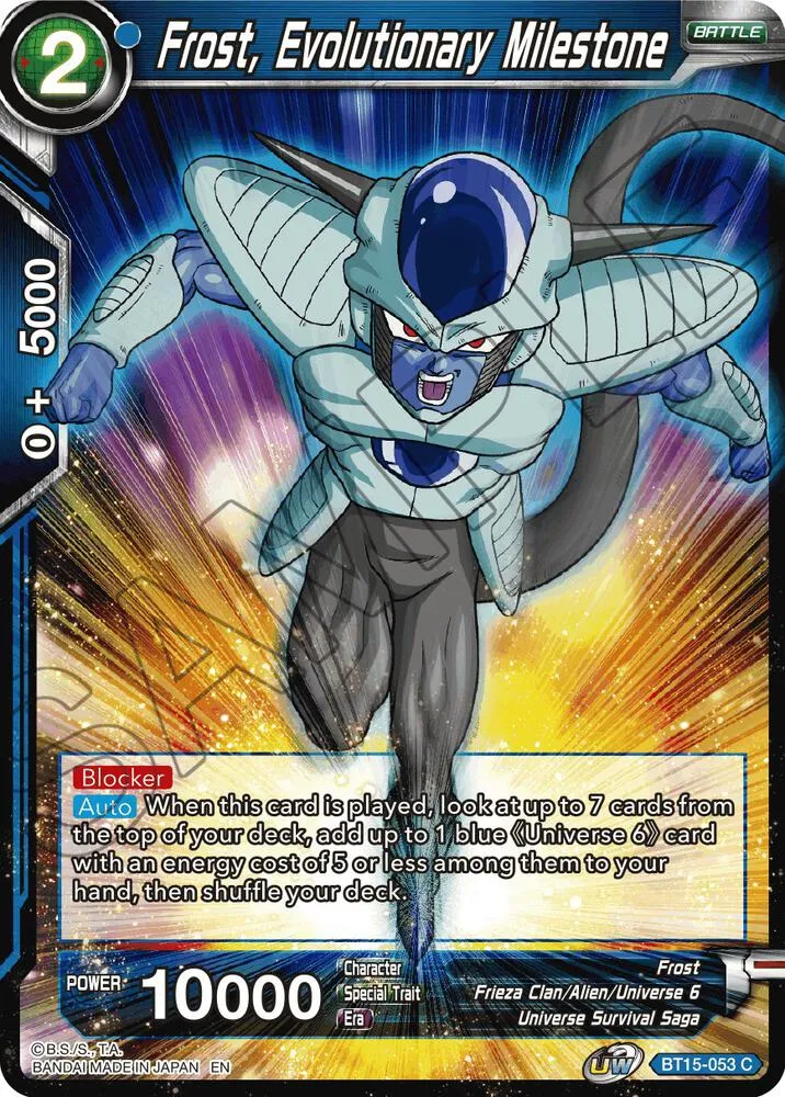 Frost, Evolutionary Milestone — Saiyan Showdown — Dragon Ball Super: Masters