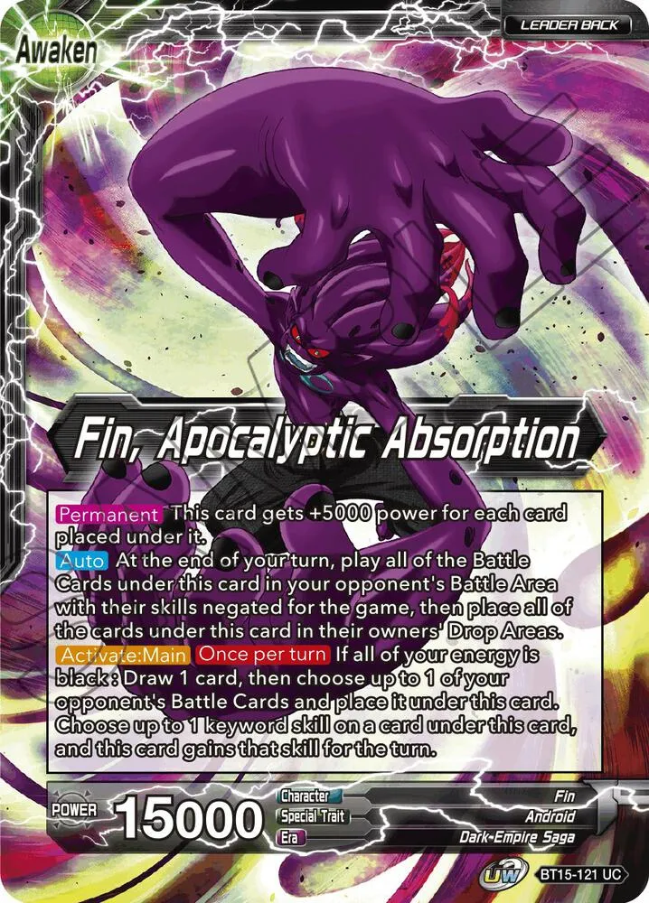 Fin // Fin, Apocalyptic Absorption — Saiyan Showdown — Dragon Ball Super: Masters