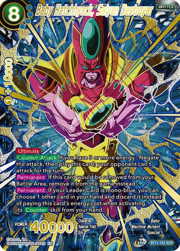 Baby Hatchhyack, Saiyan Destroyer (SCR) — 5th Anniversary Set — Dragon Ball Super: Masters