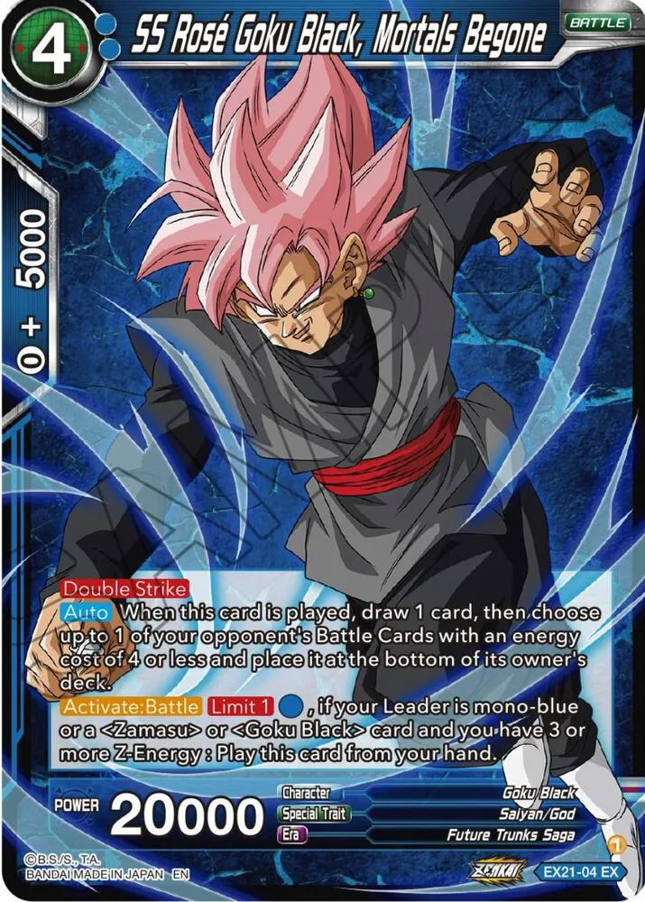 SS Rose Goku Black, Mortals Begone — 5th Anniversary Set — Dragon Ball Super: Masters