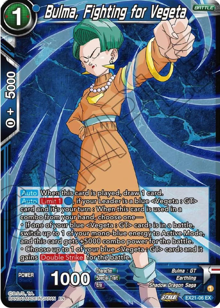 Bulma, Fighting for Vegeta — 5th Anniversary Set — Dragon Ball Super: Masters