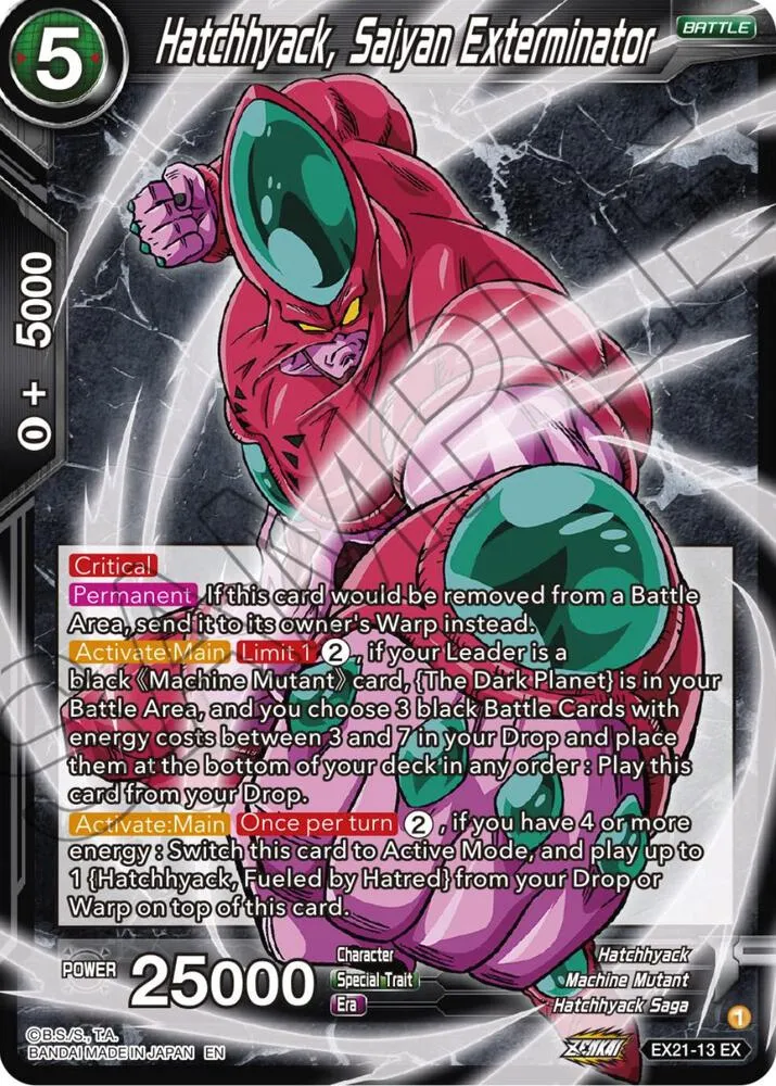 Hatchhyack, Saiyan Exterminator — 5th Anniversary Set — Dragon Ball Super: Masters