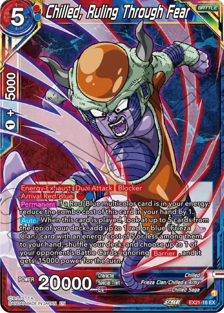 Chilled, Ruling Through Fear — 5th Anniversary Set — Dragon Ball Super: Masters