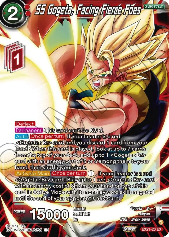 SS Gogeta, Facing Fierce Foes — 5th Anniversary Set — Dragon Ball Super: Masters