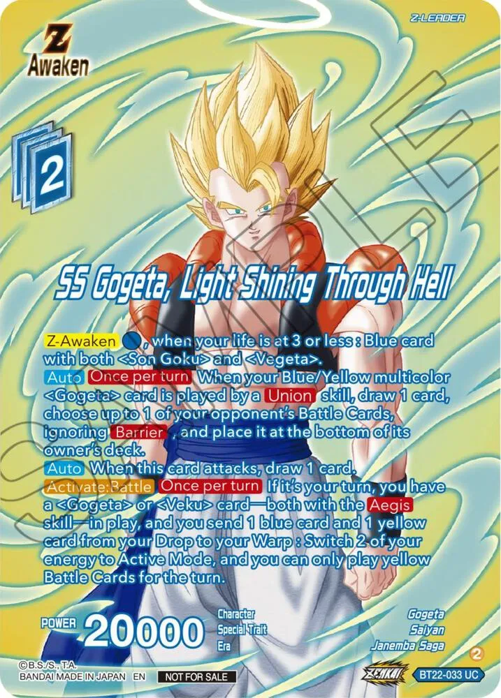 SS Gogeta, Light Shining Through Hell (Premium Alt-Art Card Set 2024 Vol.1) — Promotion Cards — Dragon Ball Super: Masters
