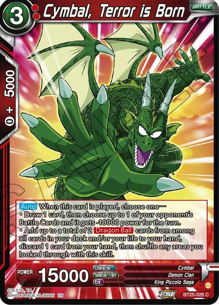 Cymbal, Terror is Born — Legend of the Dragon Balls — Dragon Ball Super: Masters