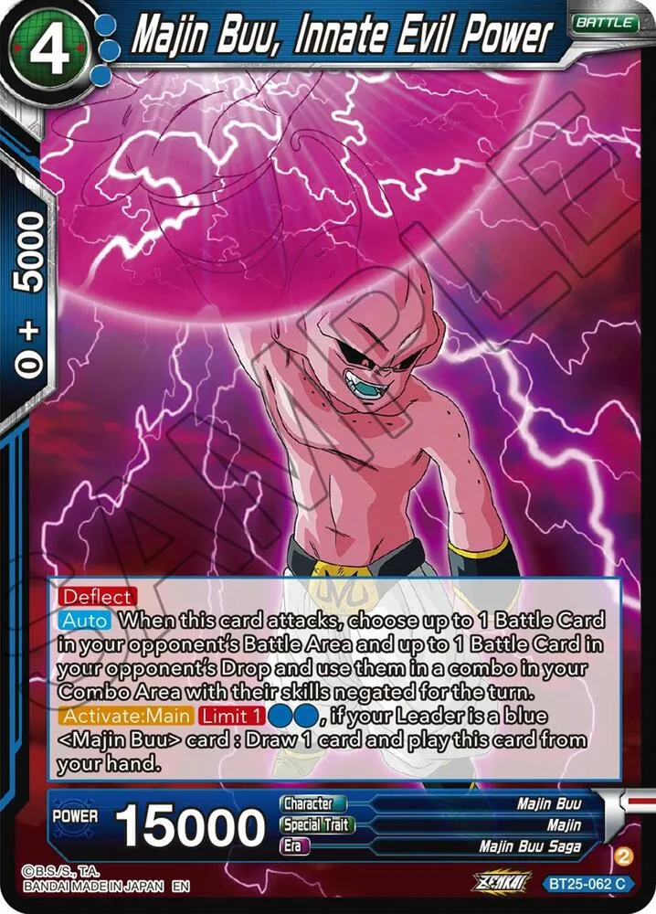 Majin Buu, Innate Evil Power from Legend of the Dragon Balls - Dragon Ball Super: Masters