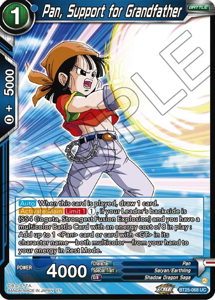 Pan, Support for Grandfather — Legend of the Dragon Balls — Dragon Ball Super: Masters
