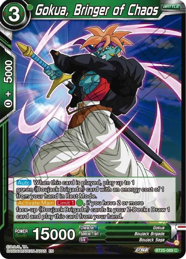 Gokua, Bringer of Chaos — Legend of the Dragon Balls — Dragon Ball Super: Masters