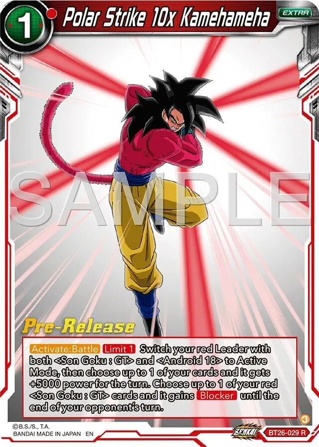 Polar Strike 10x Kamehameha — Ultimate Advent Pre-Release Cards — Dragon Ball Super: Masters