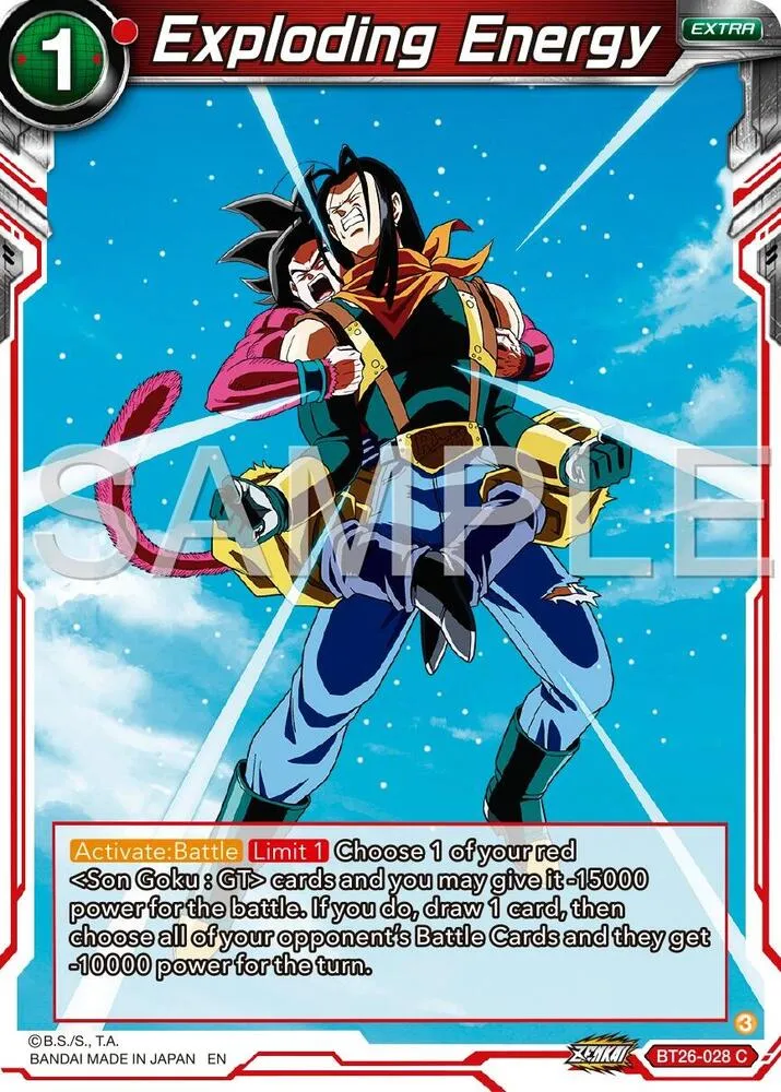 Exploding Energy from Ultimate Advent - Dragon Ball Super: Masters