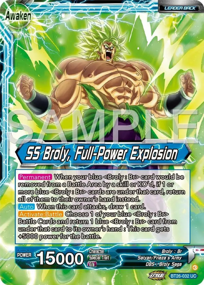 Broly // SS Broly, Full-Power Explosion — Ultimate Advent — Dragon Ball Super: Masters