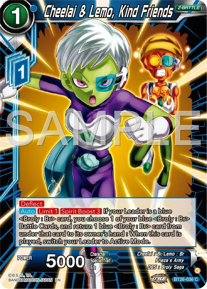 Cheelai & Lemo, Kind Friends from Ultimate Advent - Dragon Ball Super: Masters